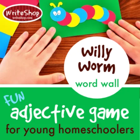 Willy Worm A Fun Adjective Game For K 3rd Grade Homeschool Kids